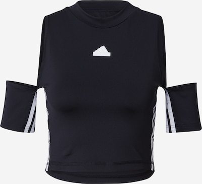 ADIDAS SPORTSWEAR Sporta krekls, krāsa - melns / balts, Preces skats