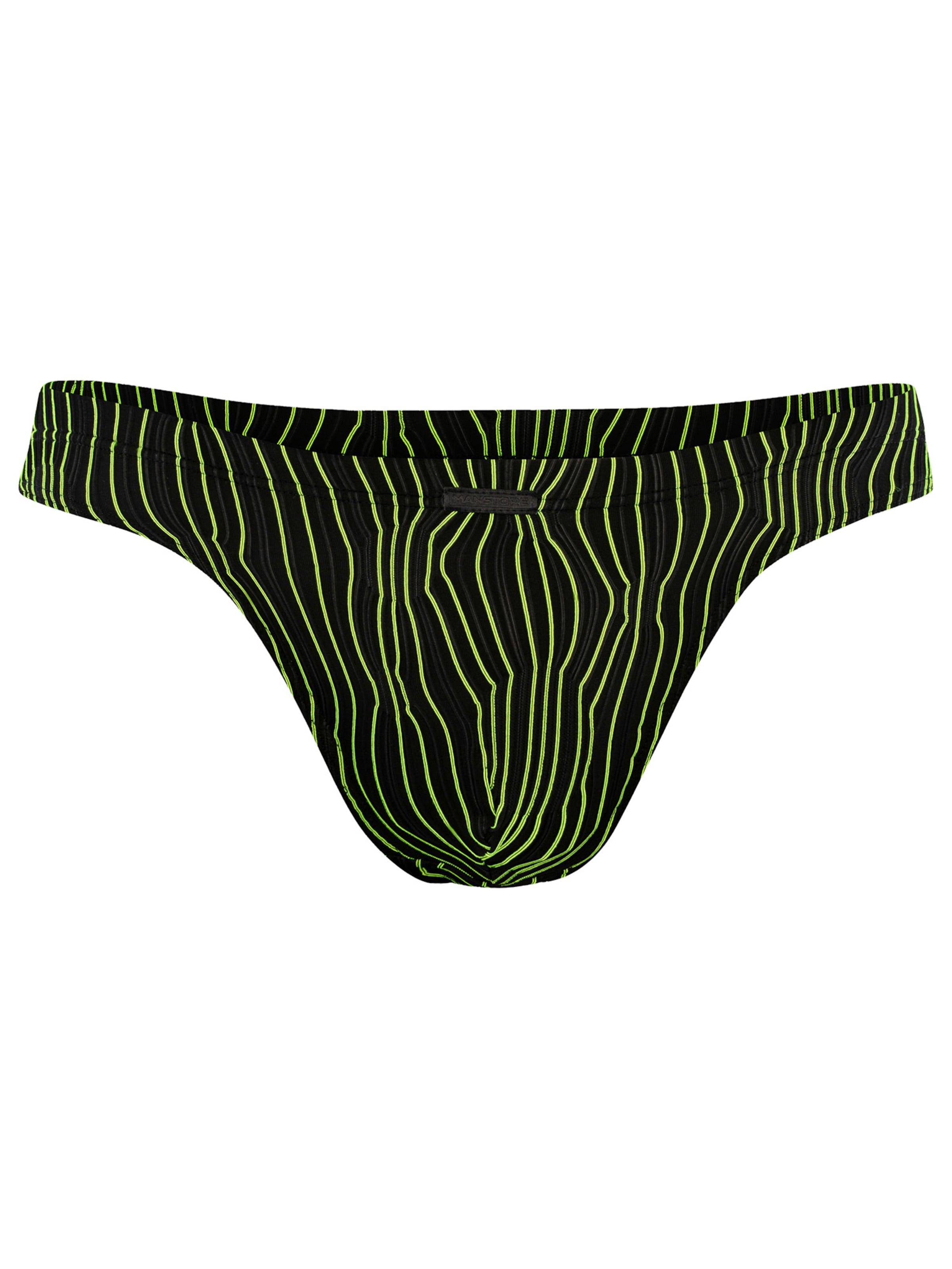 Manstore Slip '  Hip String 2615M' in Black: front