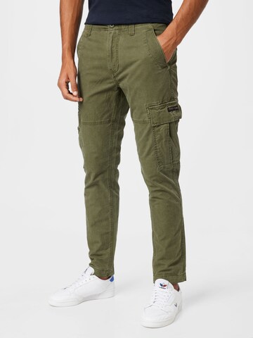 Superdry Slim fit Cargo Pants 'Core' in Green: front