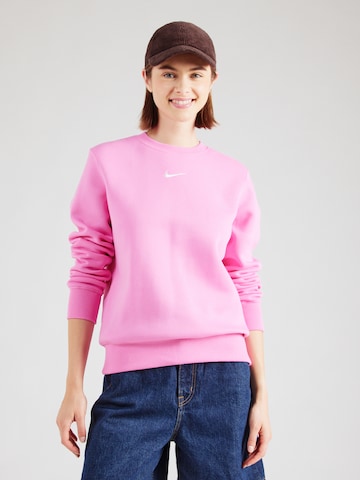 Nike Sportswear Collegepaita 'Phoenix Fleece' värissä vaaleanpunainen: etupuoli