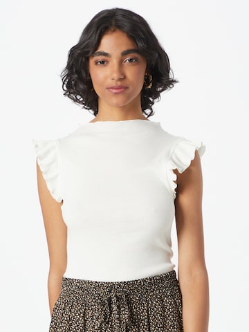 rosemunde Top in Beige: voorkant