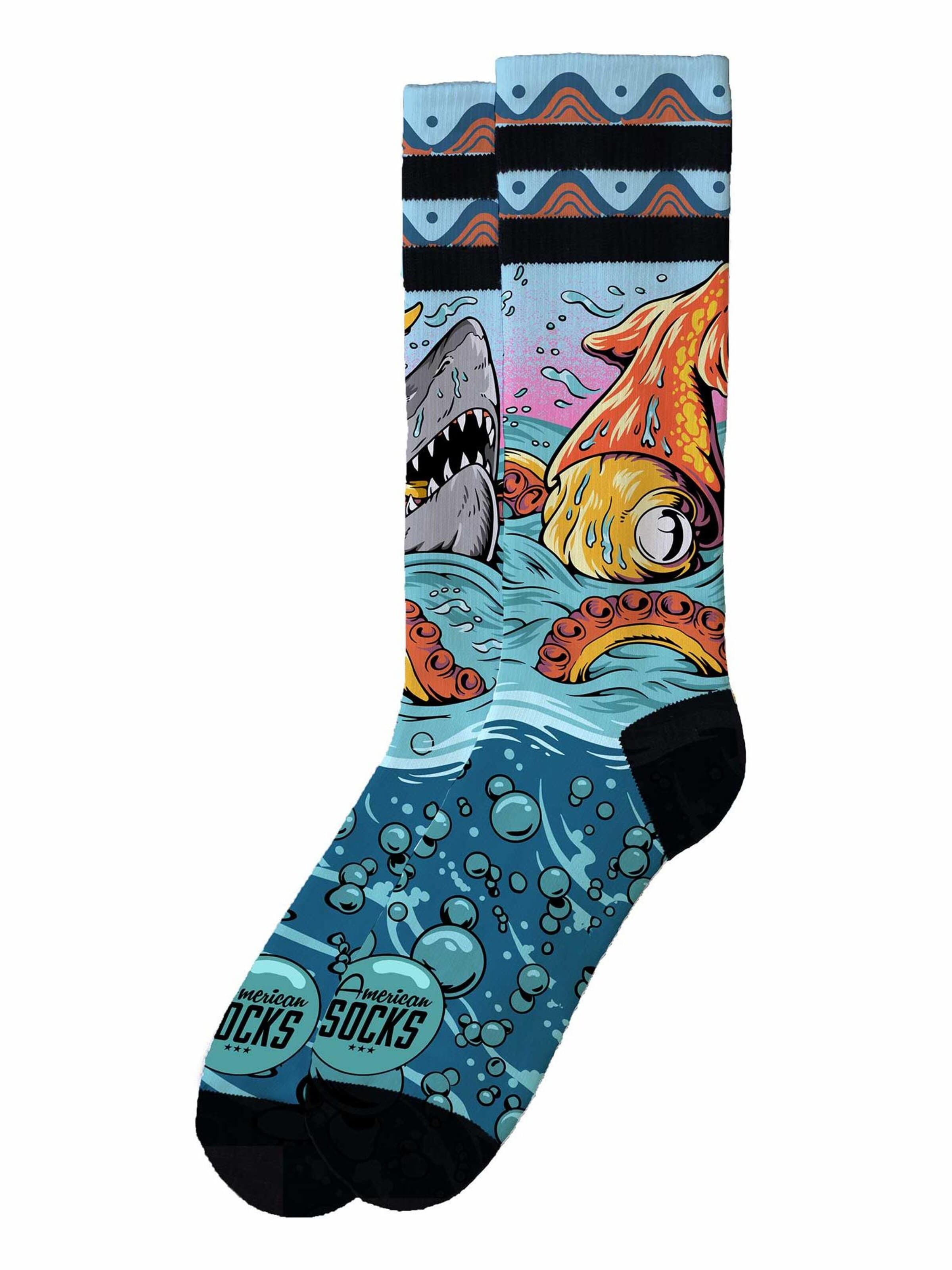 American Socks Calcetines 'Seamonsters' en 36-40 en amarillo, Vista del producto