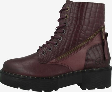 Dockers by Gerli Lace-Up Ankle Boots in Red