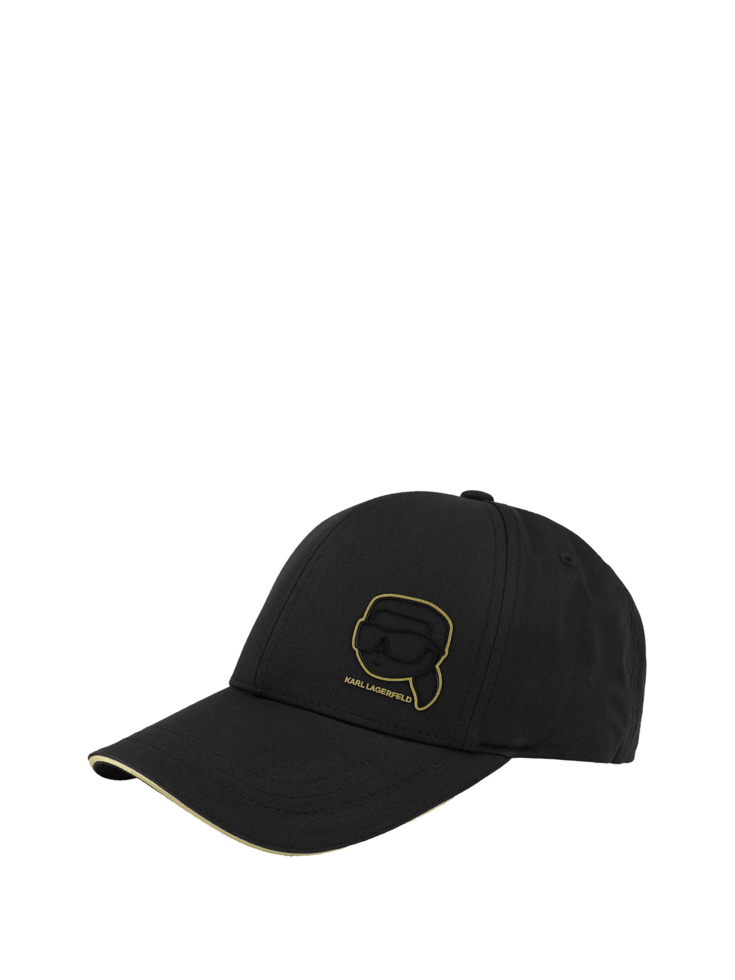 Cappello da baseball sportivo di Karl Lagerfeld in nero: frontale