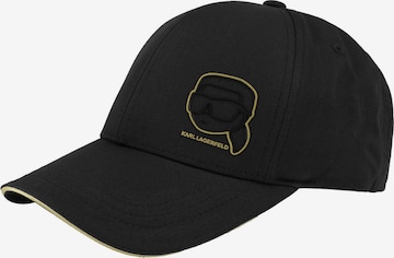 Cappello da baseball sportivo di Karl Lagerfeld in nero: frontale