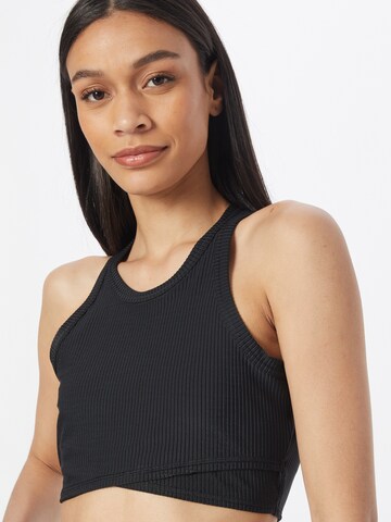 ADIDAS SPORTSWEAR Sports top 'Studio Wrapped Rib' in Black