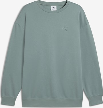 Sweat-shirt 'Essentials' PUMA en vert : devant
