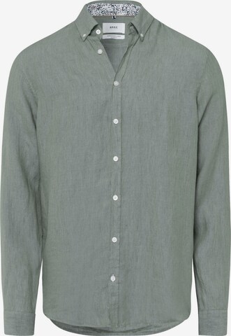 BRAX Regular fit Button Up Shirt 'Dirk' in Green: front