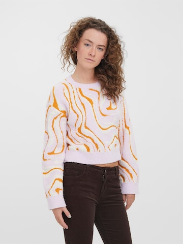 VERO MODA - Pullover 'MALENE WIDE' em bege: frente