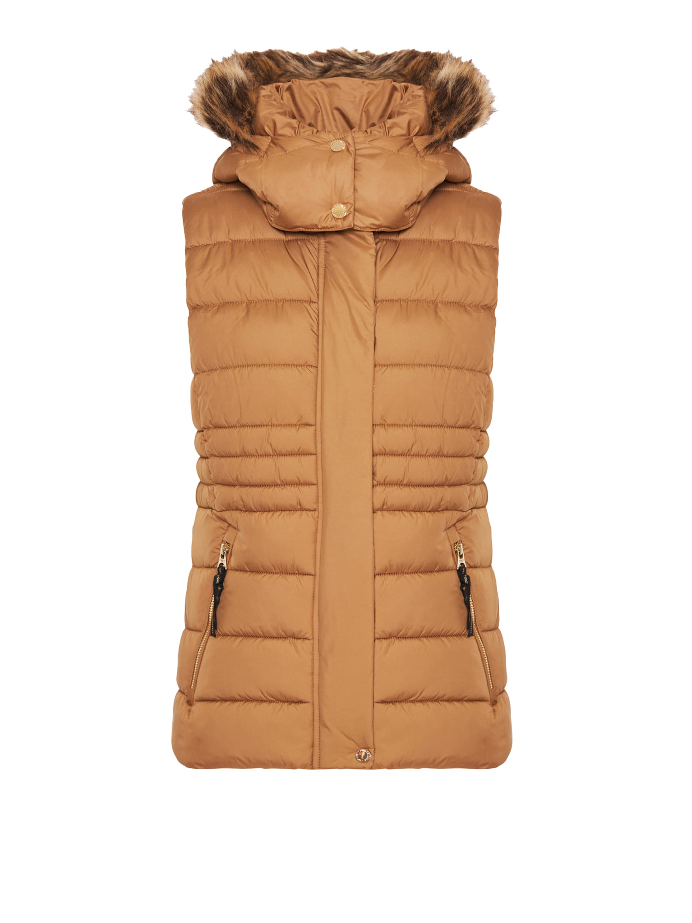 Funky Buddha Vest in Beige: front