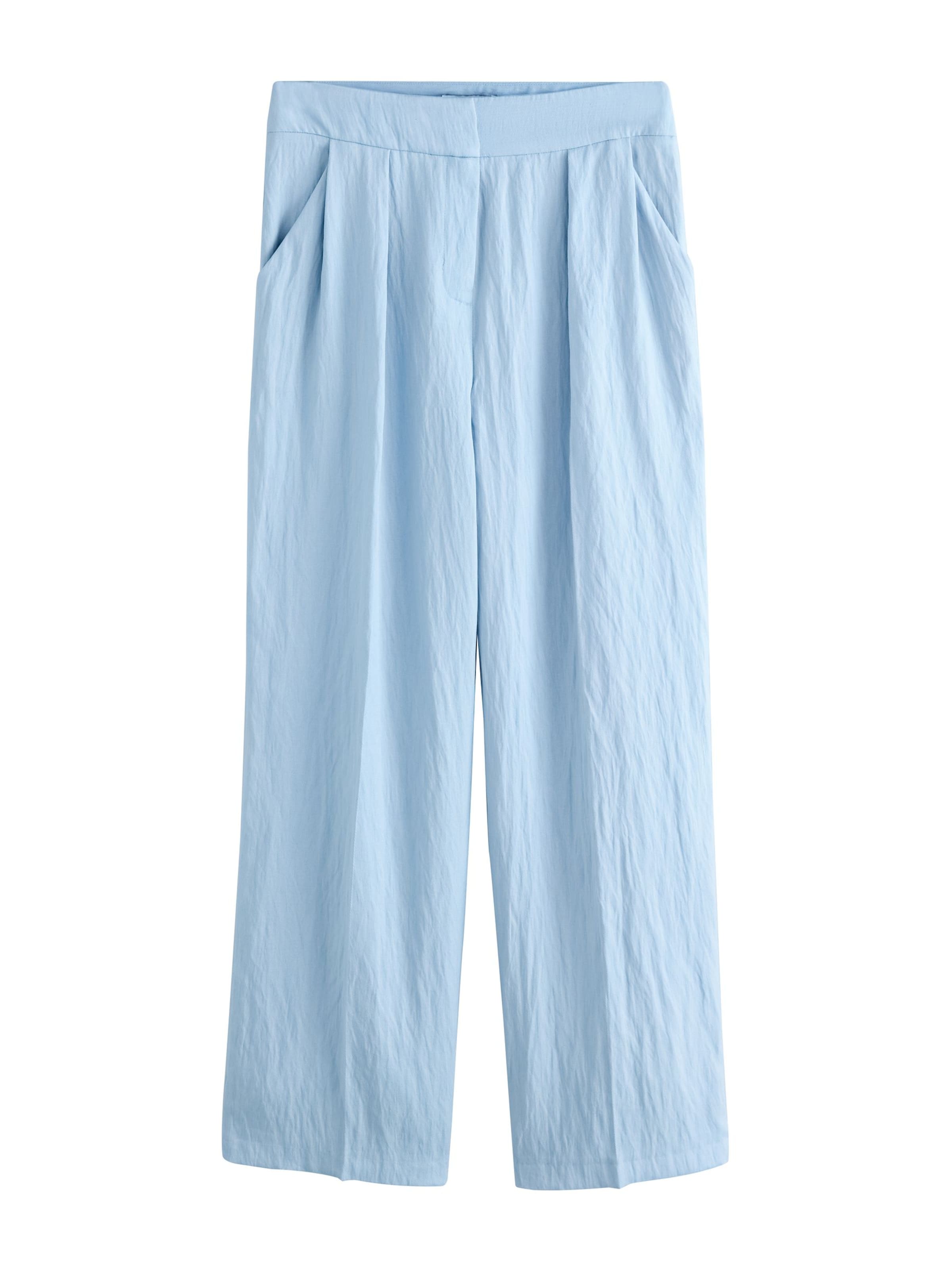 Next Wide Leg Hose in Blau: Vorderseite