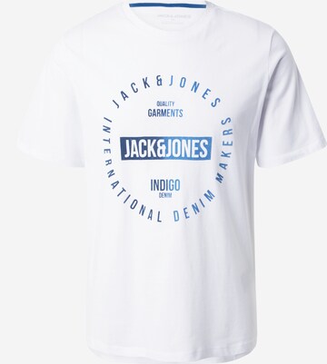 JACK & JONES Skjorte 'OLIVER' i hvit: forside