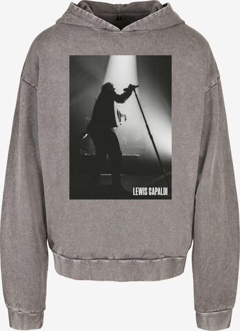 Merchcode Sweatshirt 'Lewis Capaldi' in Grey: front