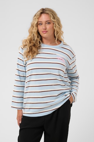 KAFFE CURVE Shirt 'KCelona' in Blue: front