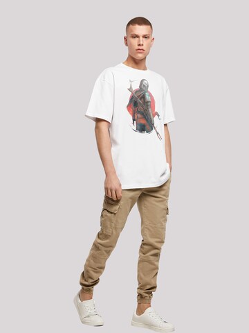 F4NT4STIC Shirt 'Star Wars The Mandalorian Blaster Rifles' in White