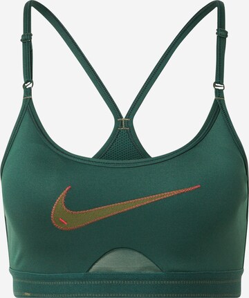 Soutien-gorge de sport NIKE en vert : devant