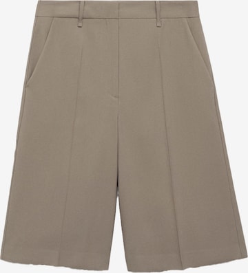 MANGOregular Hlače na crtu 'GERRY' - siva boja: prednji dio