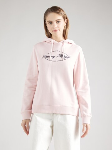 Sweat-shirt TOMMY HILFIGER en rose : devant