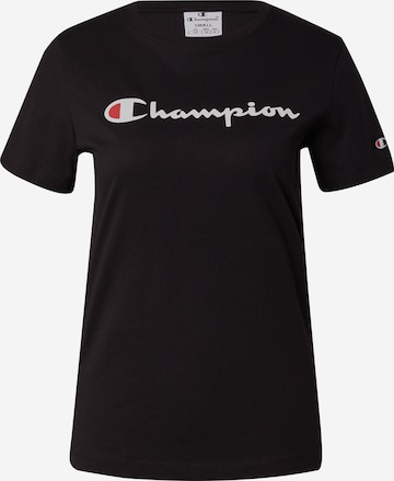 Champion Authentic Athletic Apparel Majica | črna barva: sprednja stran