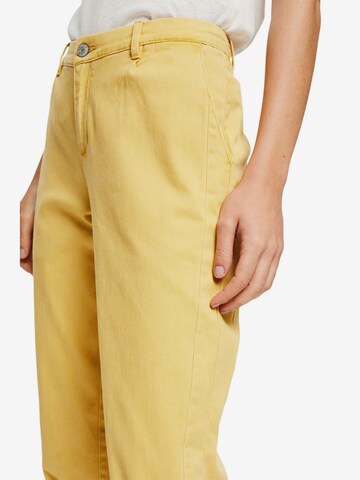 ESPRIT Slim fit Pants in Yellow