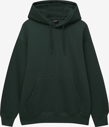 Pull&Bear Sweatshirt in Groen: voorkant