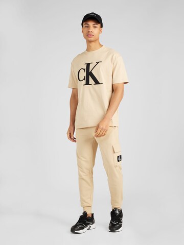 Calvin Klein Jeans Majica | bež barva