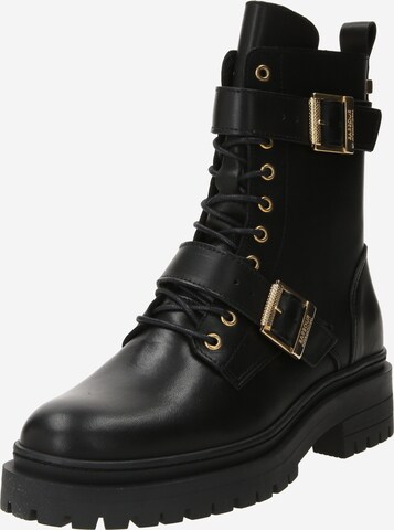 Barbour Lace-Up Ankle Boots 'Redgrave' in Black: front