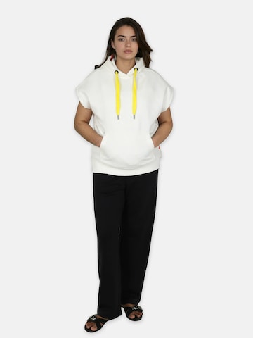 Sweat-shirt 'Afnein' salzhaut en blanc