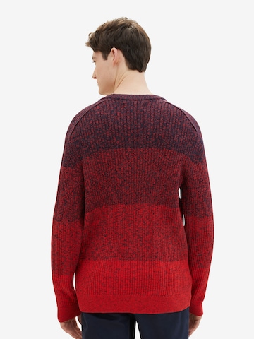 TOM TAILOR DENIM Sweater in Red