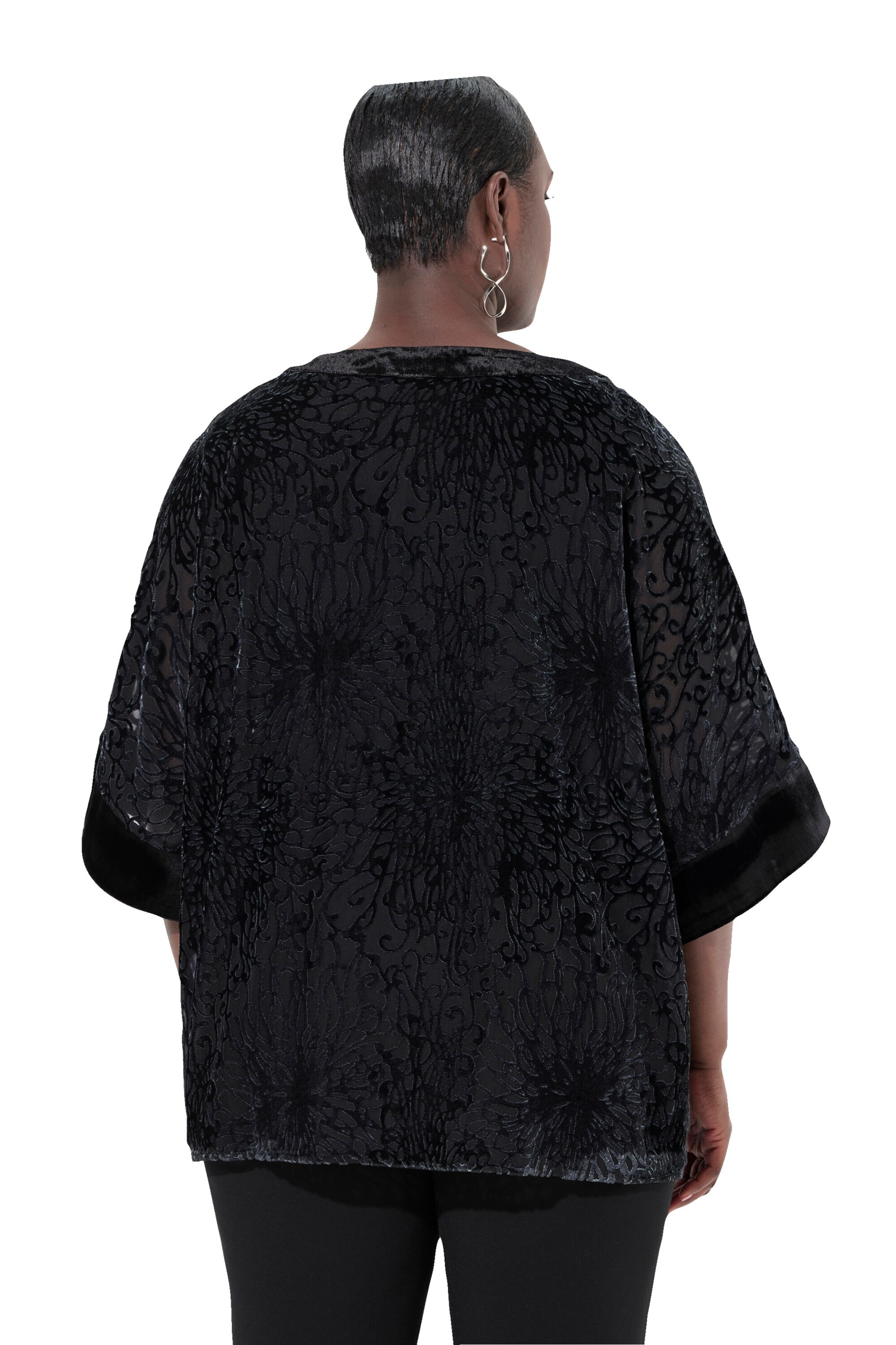 Ulla Popken Bluse in Schwarz