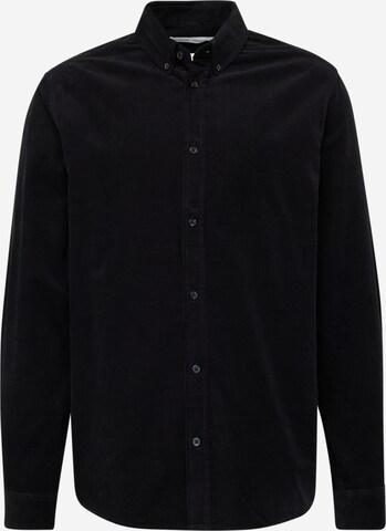 Samsøe Samsøe Button Up Shirt 'Liam' in Black: front