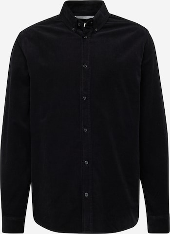 Samsøe Samsøe Regular fit Button Up Shirt 'Liam' in Black: front