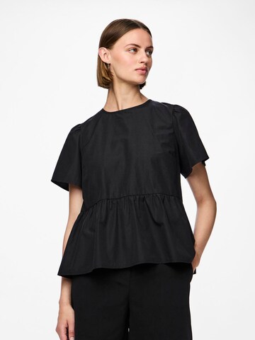 PIECES Bluse 'PCMAYA' in Schwarz: Vorderseite