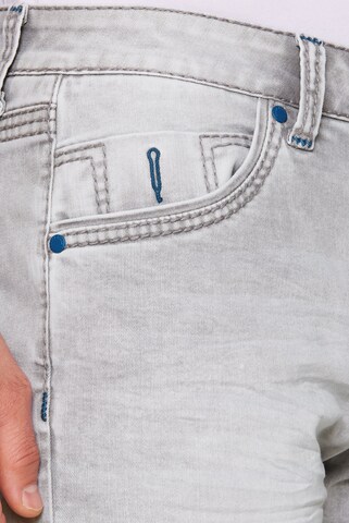 CAMP DAVID Slimfit Jeans Shorts RO:BI Slim Fit in Grau
