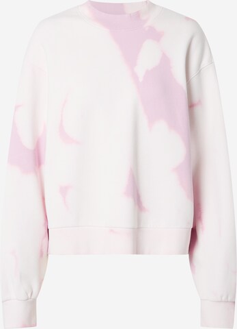 WEEKDAYSweater majica 'Amaze' - roza boja: prednji dio