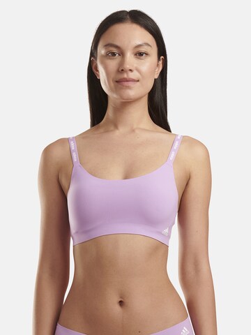 Bustier Soutien-gorge ' SCOOP LOUNGE BRA ' ADIDAS SPORTSWEAR en violet : devant