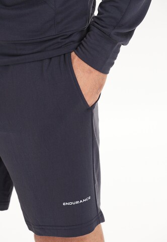 ENDURANCE Regular Workout Pants 'Loweer' in Blue