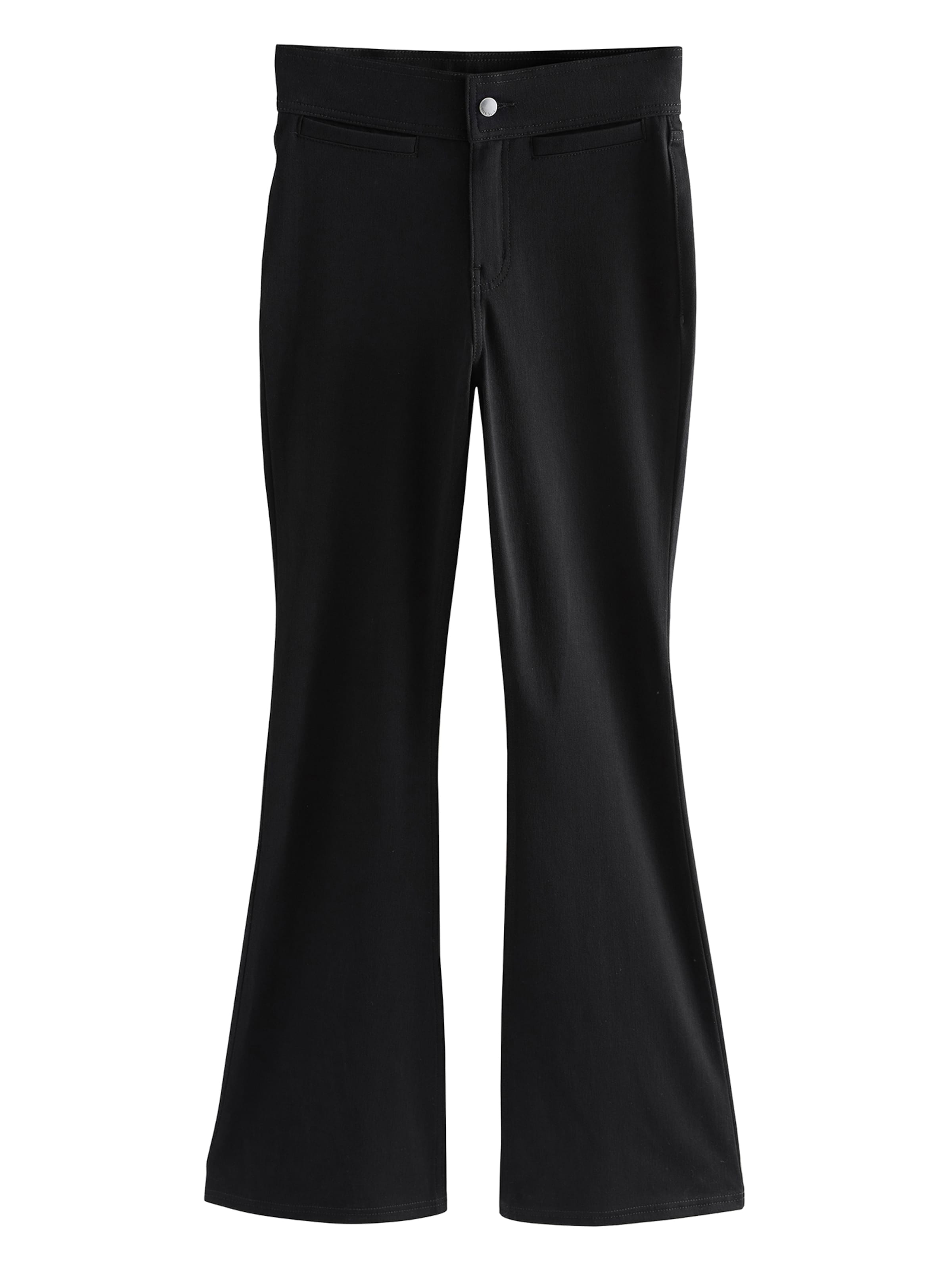 Next Расклешенный Джинсы в Черный: спереди