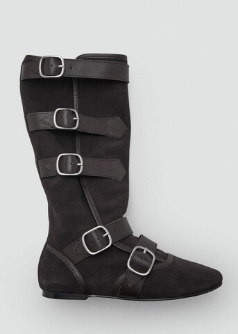 MANGO Stiefel 'Billas' in Grau