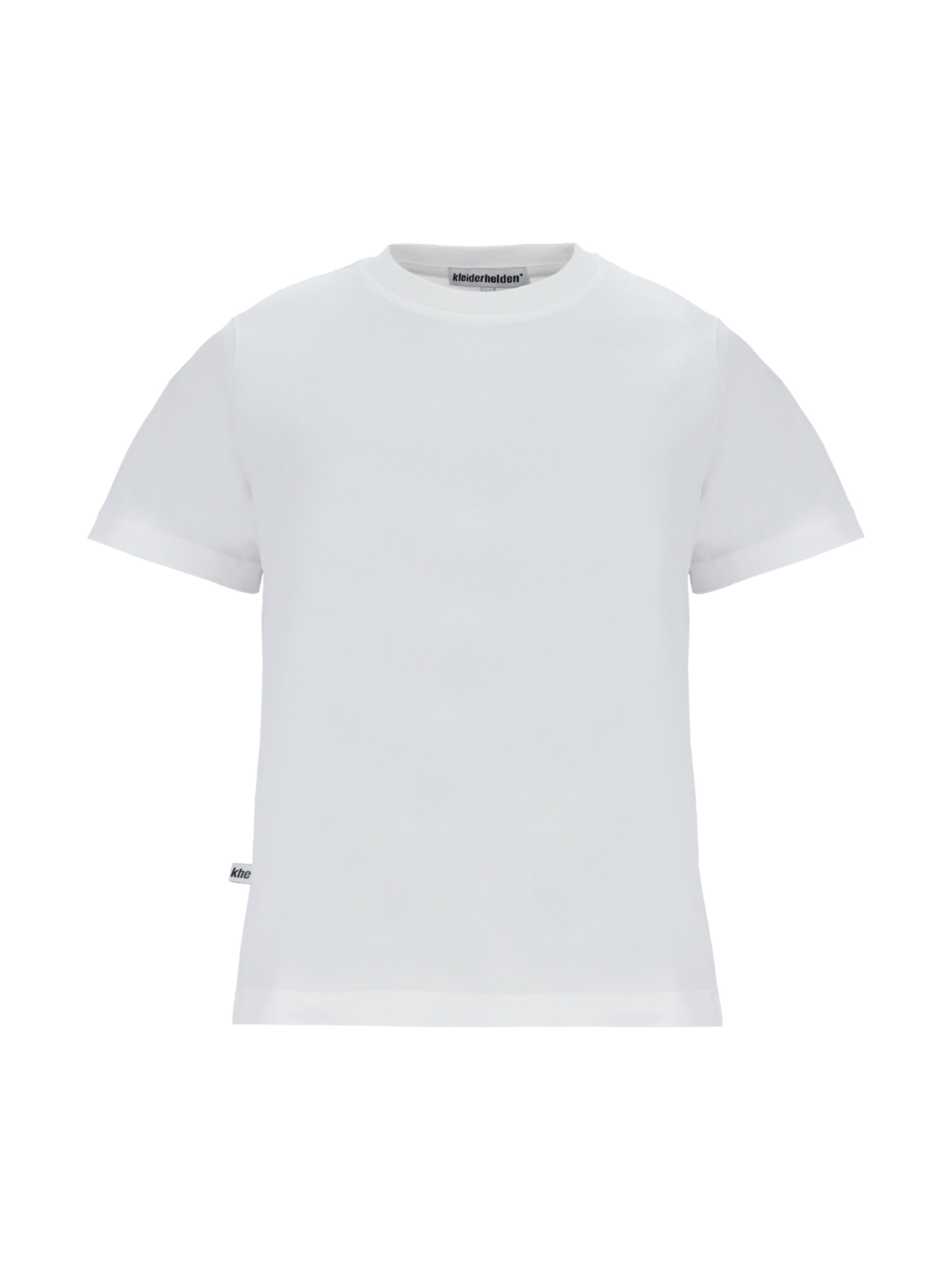 kleiderhelden Shirt 'kheTee, regular fit T-Shirt made from regenerative cotton' in White: front