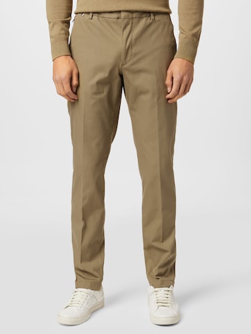 BOSS Slim fit Chino trousers 'Kaito' in Green: front