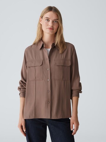 OPUS Bluse 'Flara' in Braun: Vorderseite