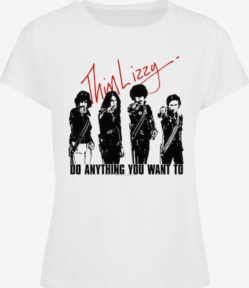 Merchcode Shirt 'Thin Lizzy - Do Anything' in White: front