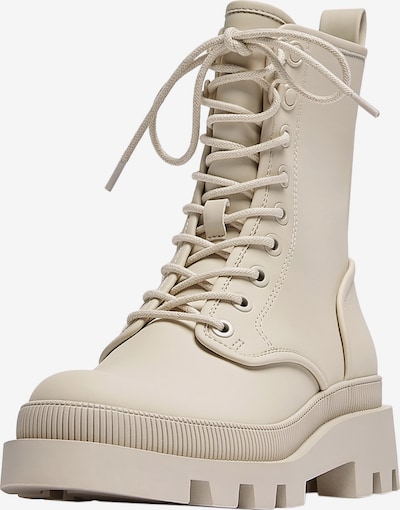 Pull&Bear Lace-up bootie in Ecru, Item view