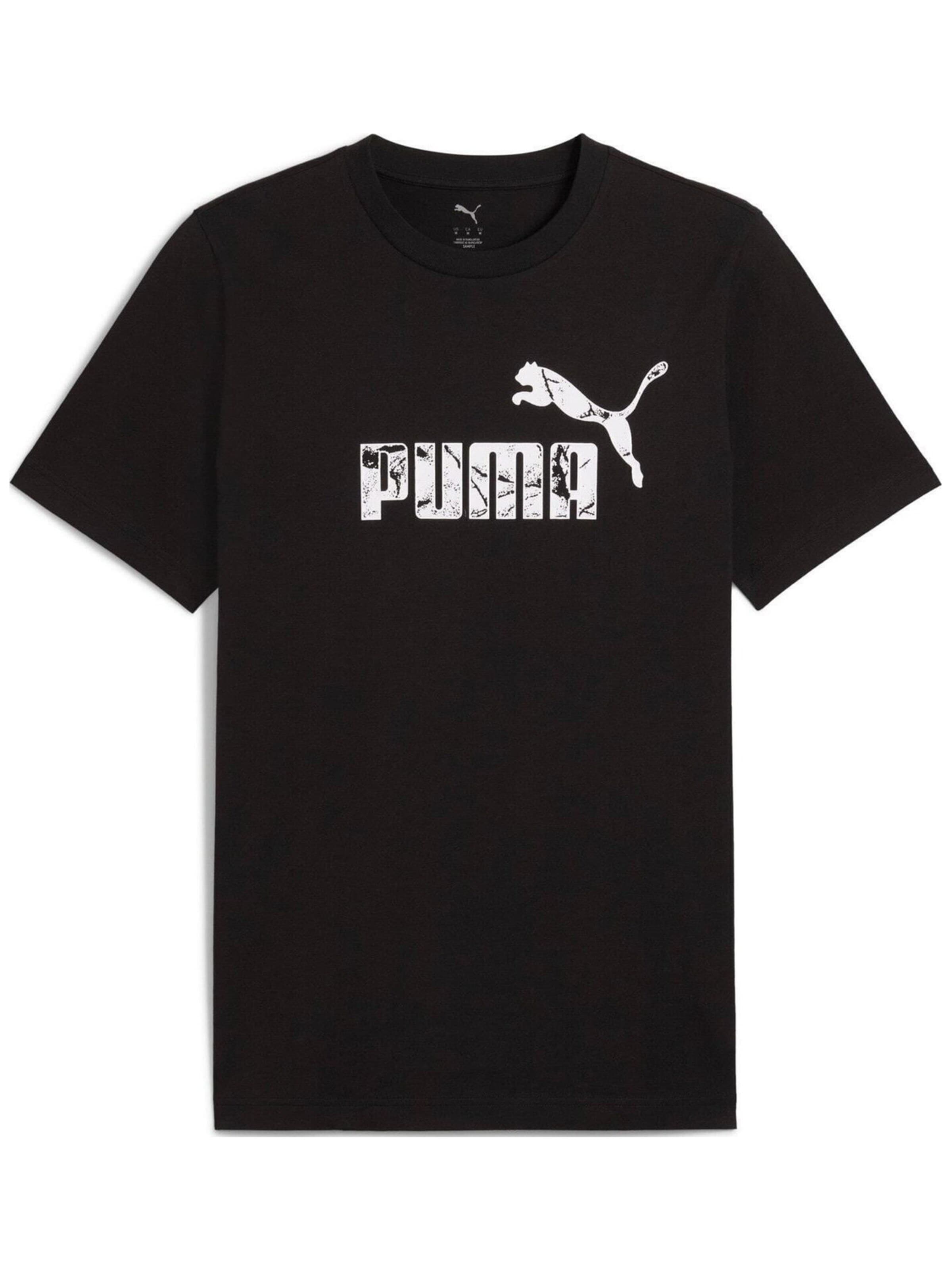 PUMA Shirt 'Puma Graphics No.1 Logo Tee' in M in de kleur Zwart, Productweergave