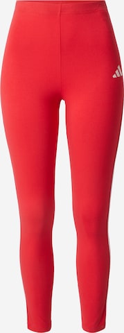 ADIDAS SPORTSWEAR Skinny Workout Pants 'CB' in Red: front