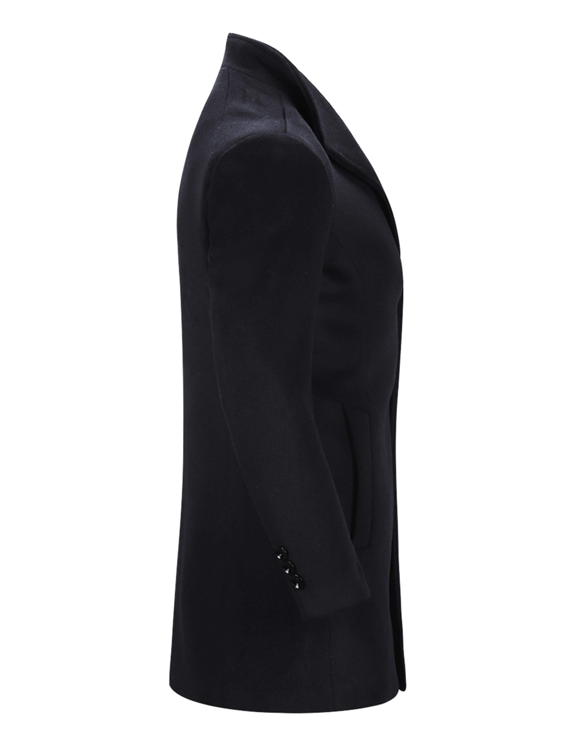 YOUTHUP Winter Coat 'Kontur' in Black