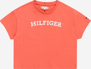 Maglietta di TOMMY HILFIGER in arancione: frontale