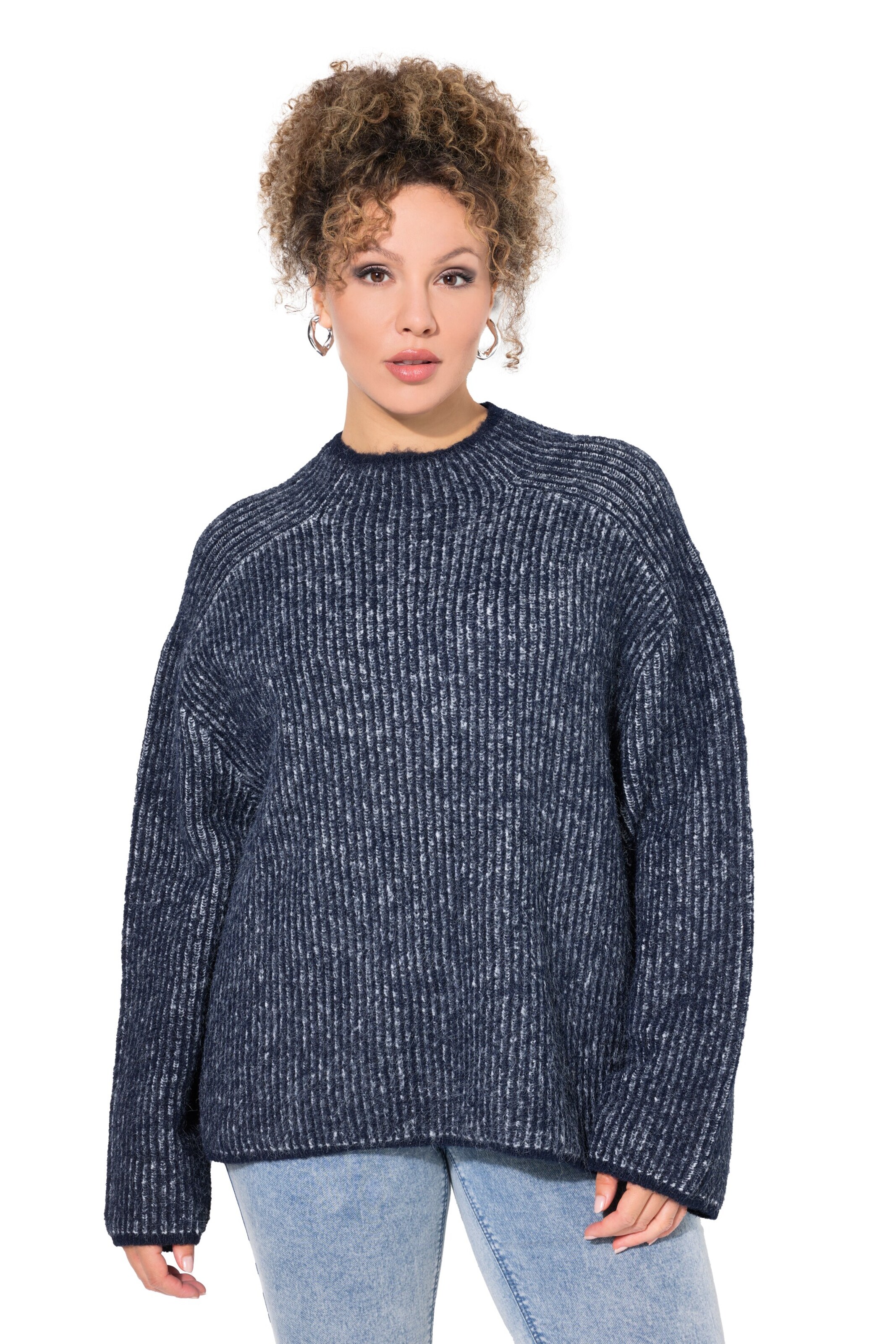 Ulla Popken Pullover in Blau: Vorderseite