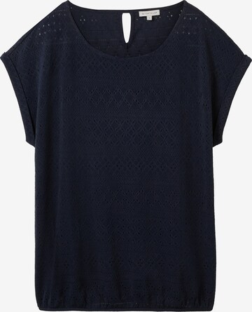 T-shirt TOM TAILOR en bleu : devant